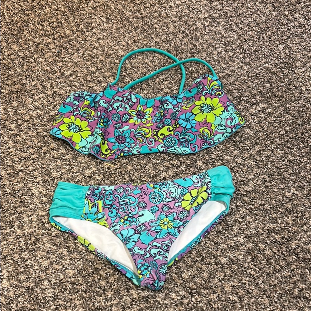 Floral Kids Swim Set